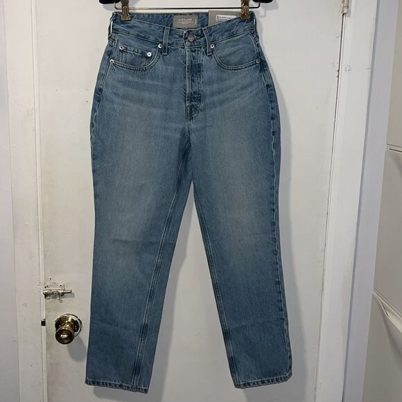 EVERLANE Vintage Sunbleached Blue The Curvy '90s Cheeky Jeans-26/2 NWT! - Picture 2 of 12